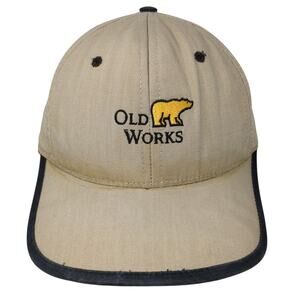 Old Works Slideback Hat Brown One Size Embroidered Anaconda Montana